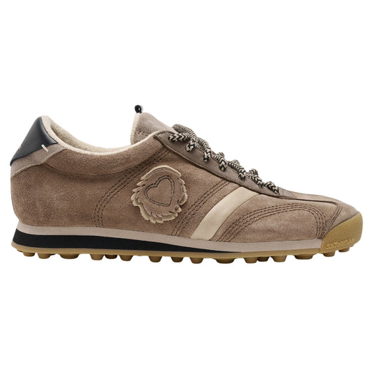 Satorisan Stardust Premium EVO Neutral Natural sneaker uomo in pelle e camoscio beige 