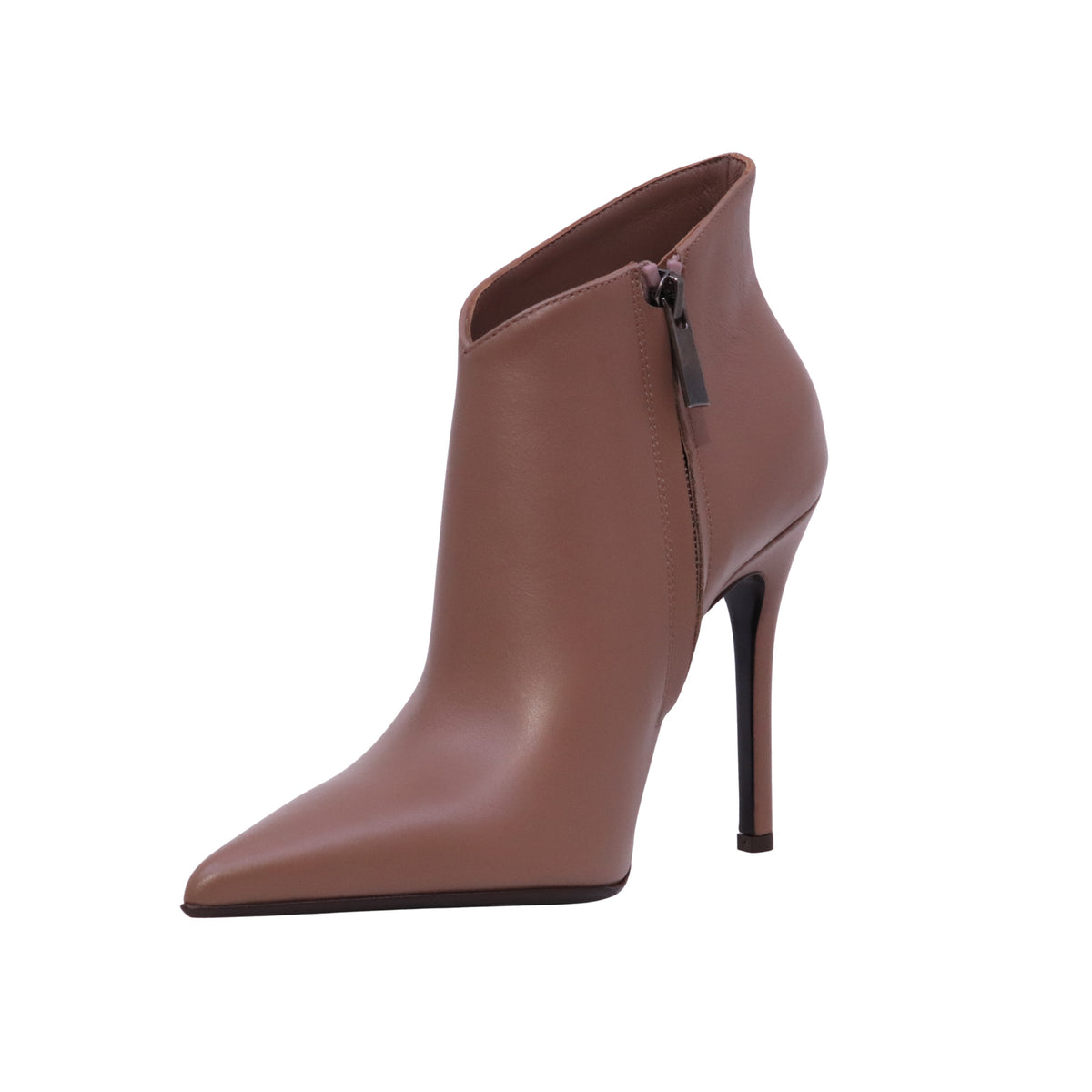 Sergio Levantesi Lima67 Tryde stivaletto tronchetto donna marrone Dark Skin in pelle con tacco 10 cm 