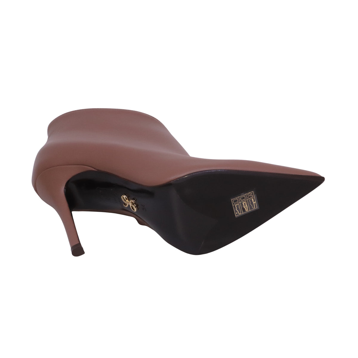 Sergio Levantesi Lima67 Tryde stivaletto tronchetto donna marrone Dark Skin in pelle con tacco 10 cm 