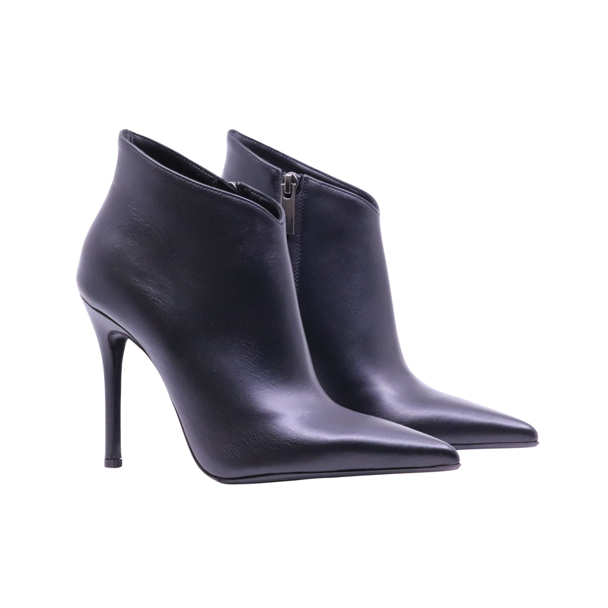 Sergio Levantesi Lima67 Tryde stivaletto tronchetto donna nero in pelle con tacco 10 cm 