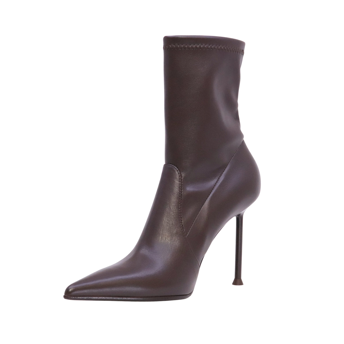 Sergio Levantesi Patrizia67 Tryde stivaletto donna marrone in pelle con tacco 10 cm 