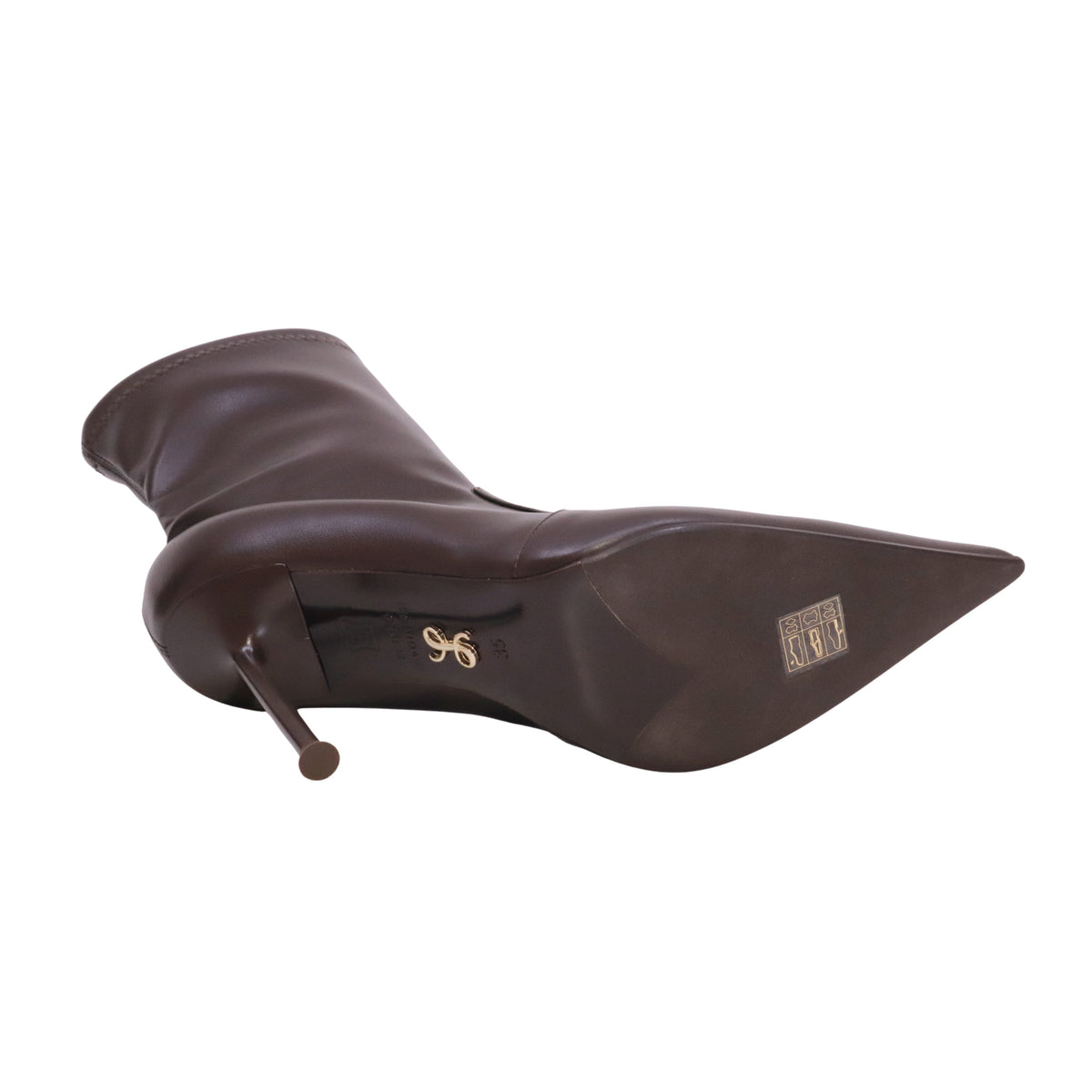 Sergio Levantesi Patrizia67 Tryde stivaletto donna marrone in pelle con tacco 10 cm 