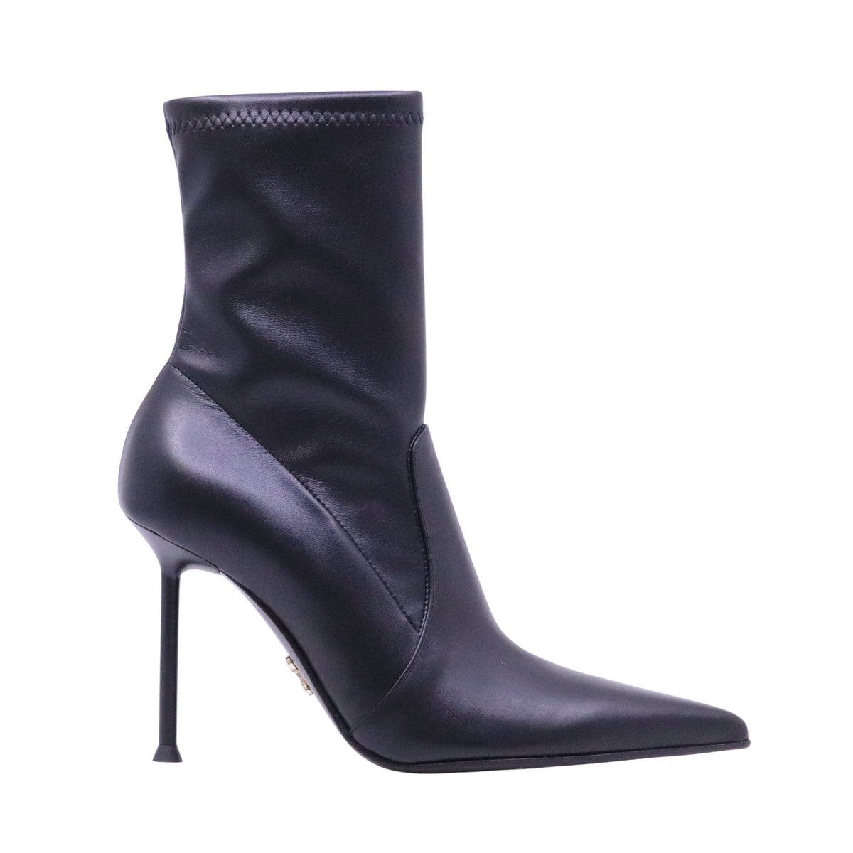 Sergio Levantesi Patrizia67 Tryde stivaletto donna nero in pelle con tacco 10 cm 