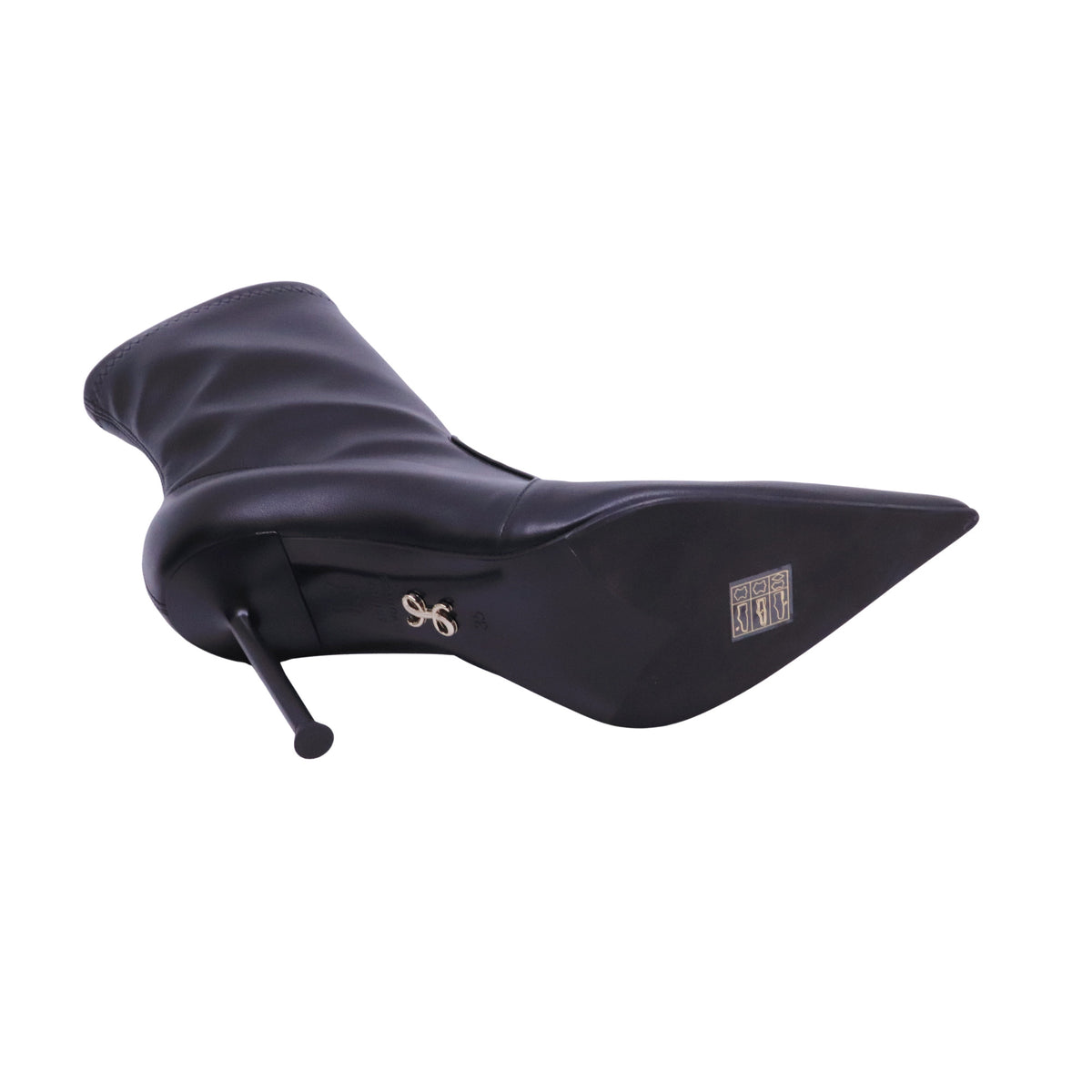 Sergio Levantesi Patrizia67 Tryde stivaletto donna nero in pelle con tacco 10 cm 
