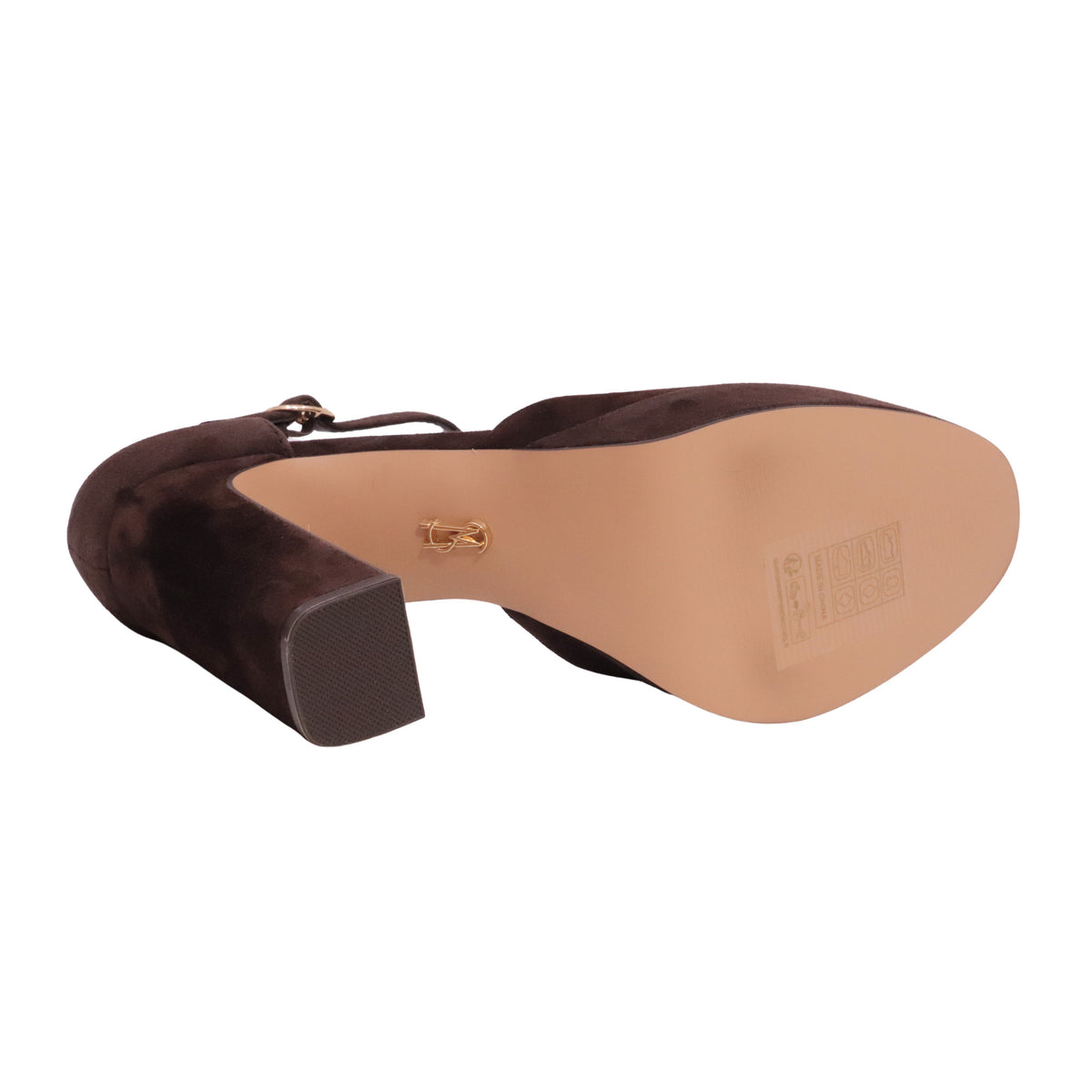 Steve Madden Lexie Chocolate décolleté donna in camoscio marrone con tacco e plateau 