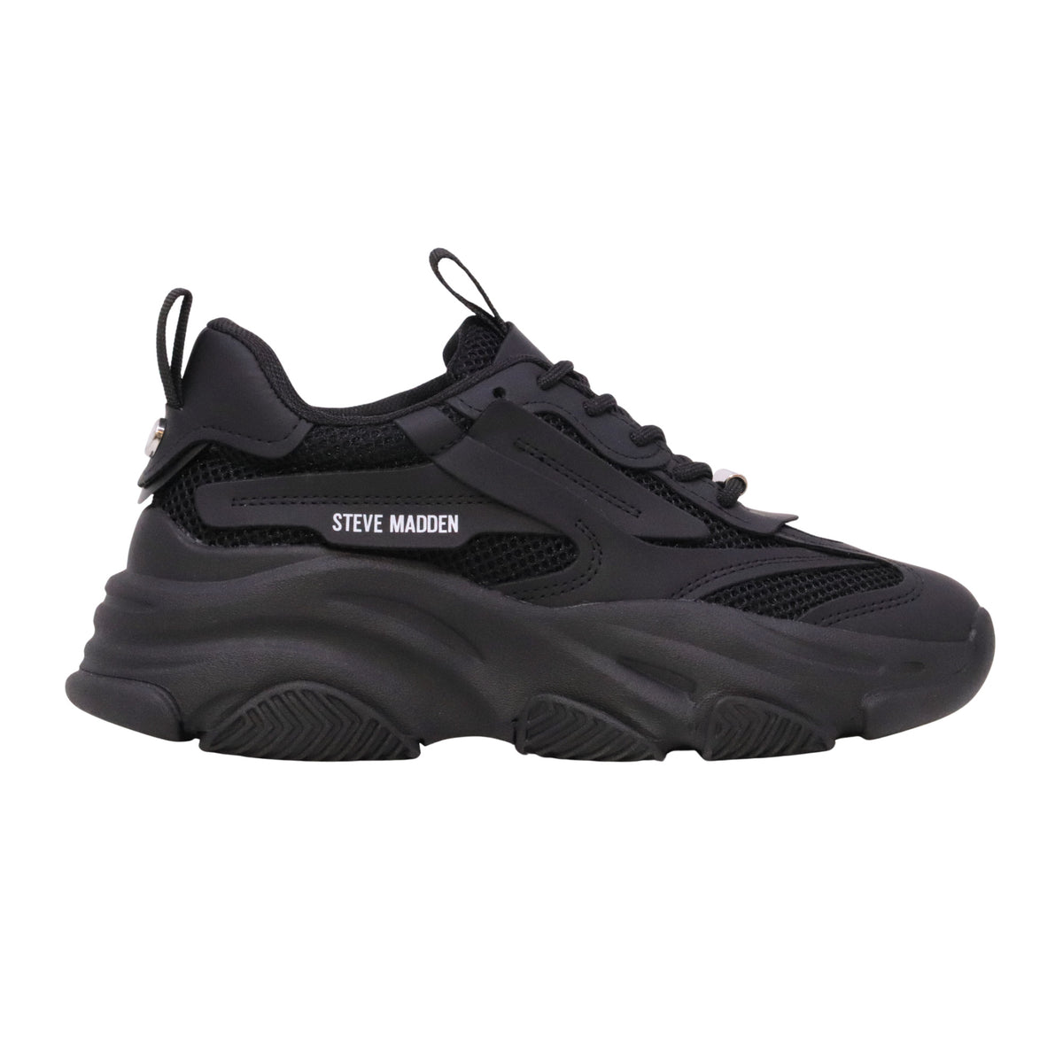 Steve Madden Possession E sneaker donna nera chunky con suola platform 