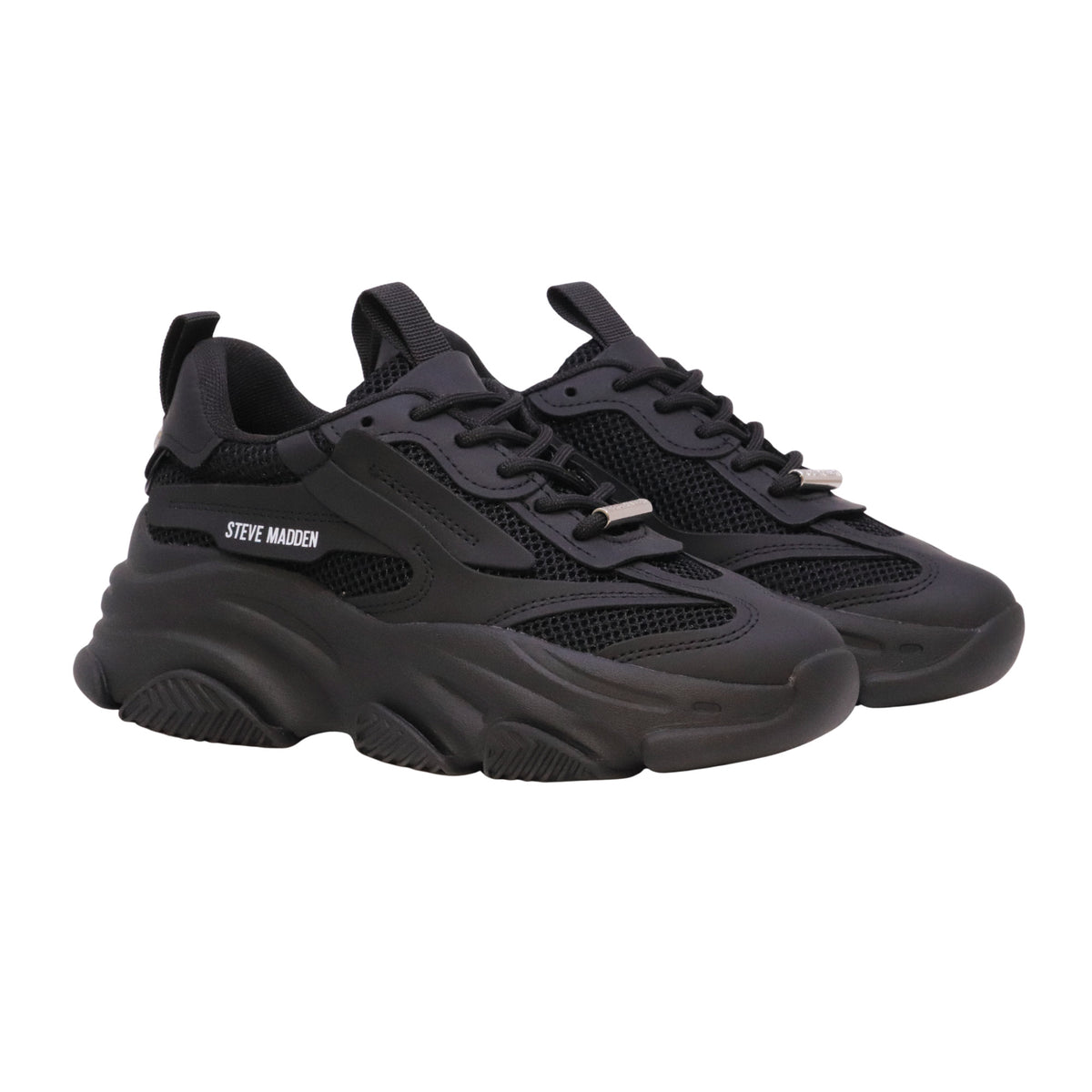 Steve Madden Possession E sneaker donna nera chunky con suola platform 