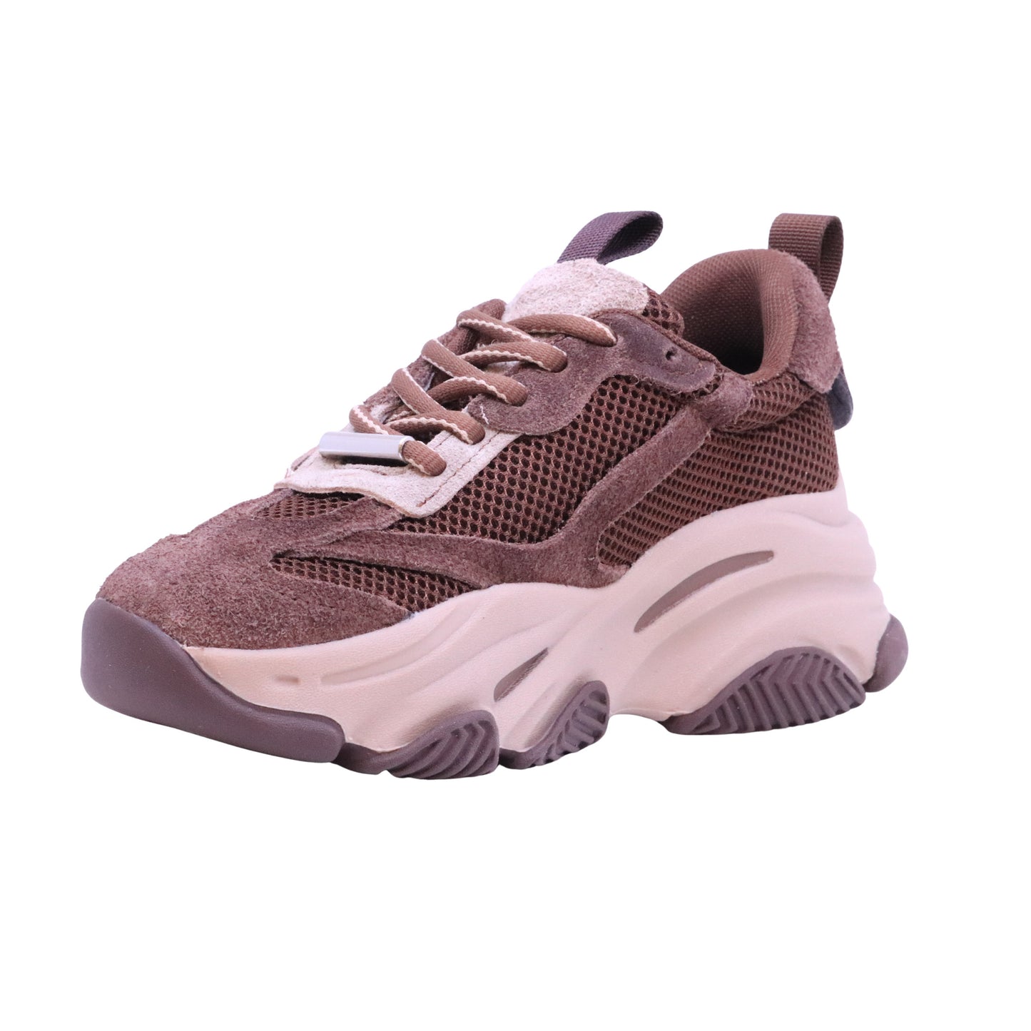 Steve Madden Possession sneaker donna in camoscio e tessuto Coffee 