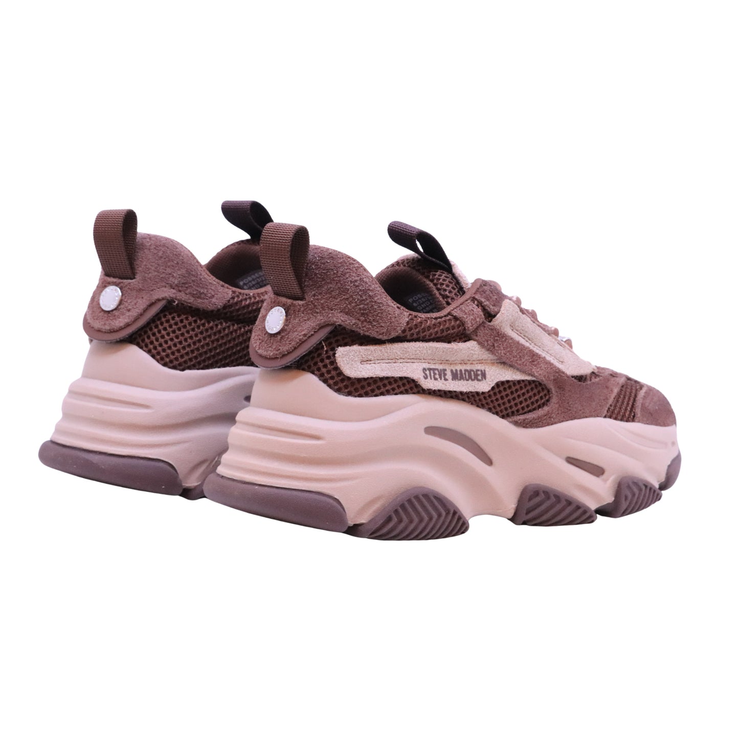 Steve Madden Possession sneaker donna in camoscio e tessuto Coffee 
