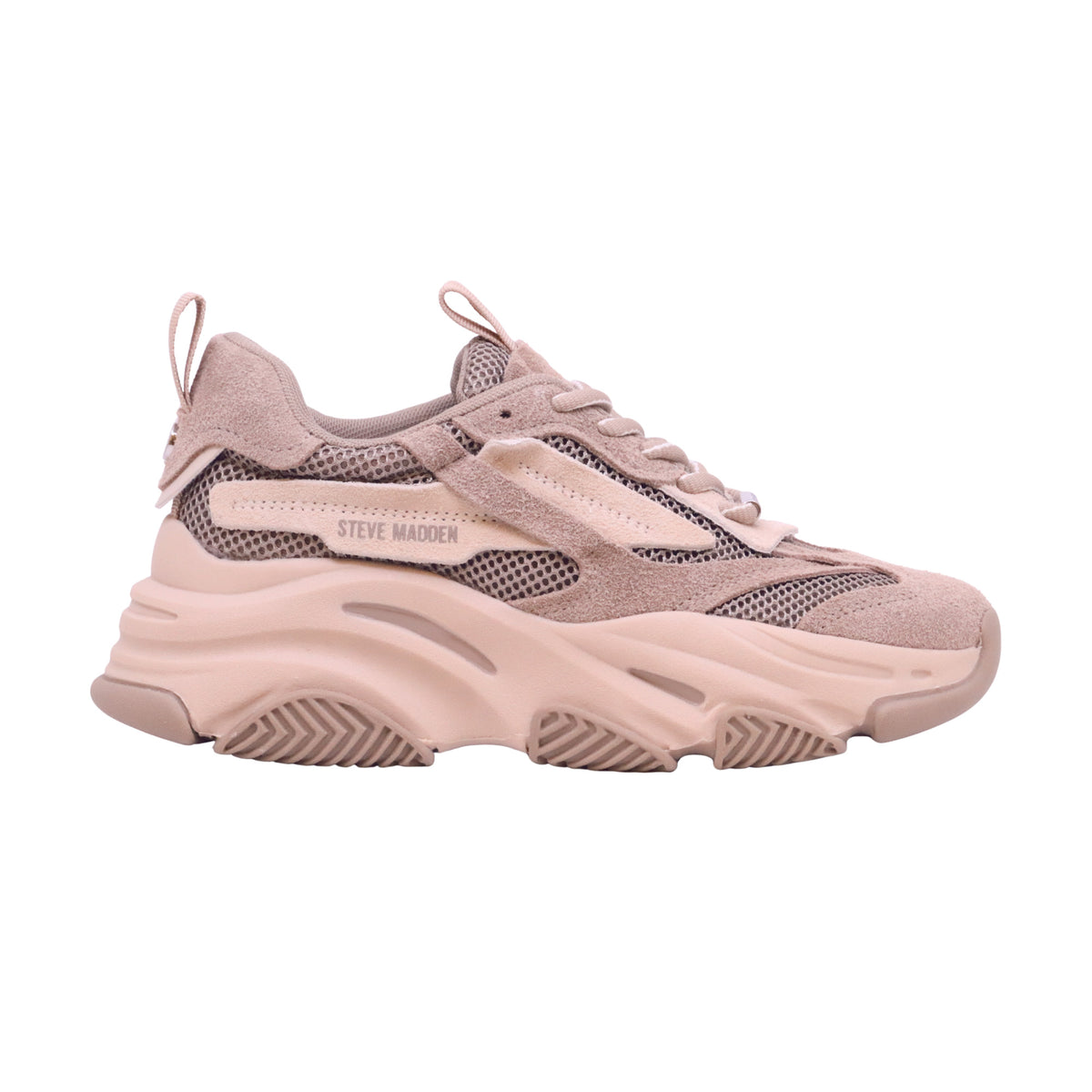 Steve Madden Possession Taupe Grey Suede sneaker donna in tessuto, similpelle e camoscio taupe 