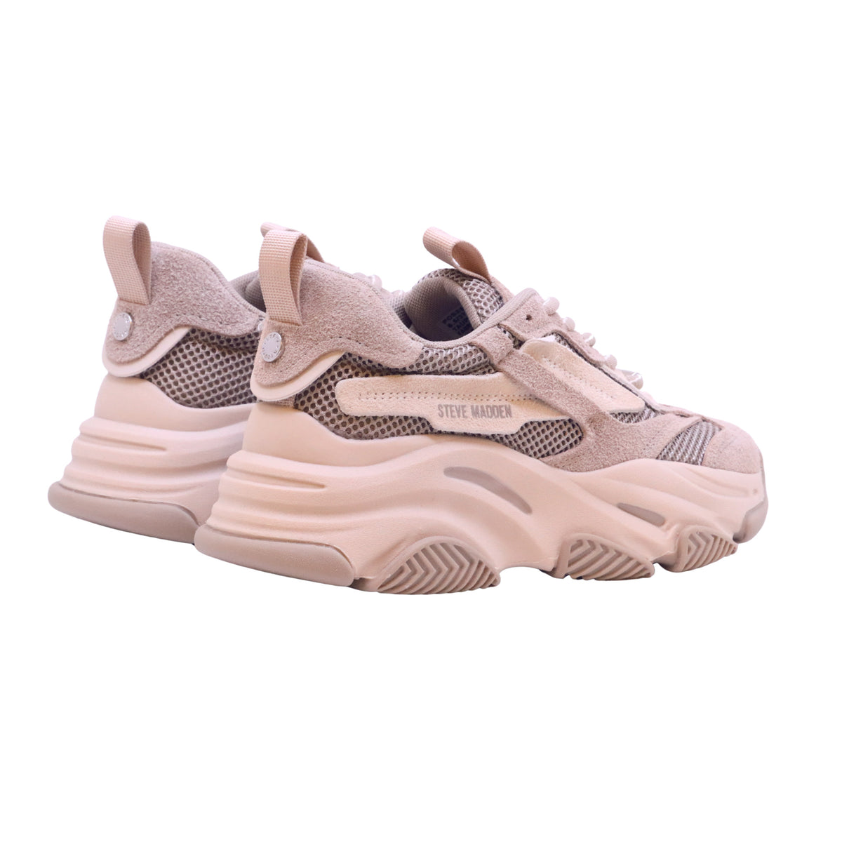 Steve Madden Possession Taupe Grey Suede sneaker donna in tessuto, similpelle e camoscio taupe 