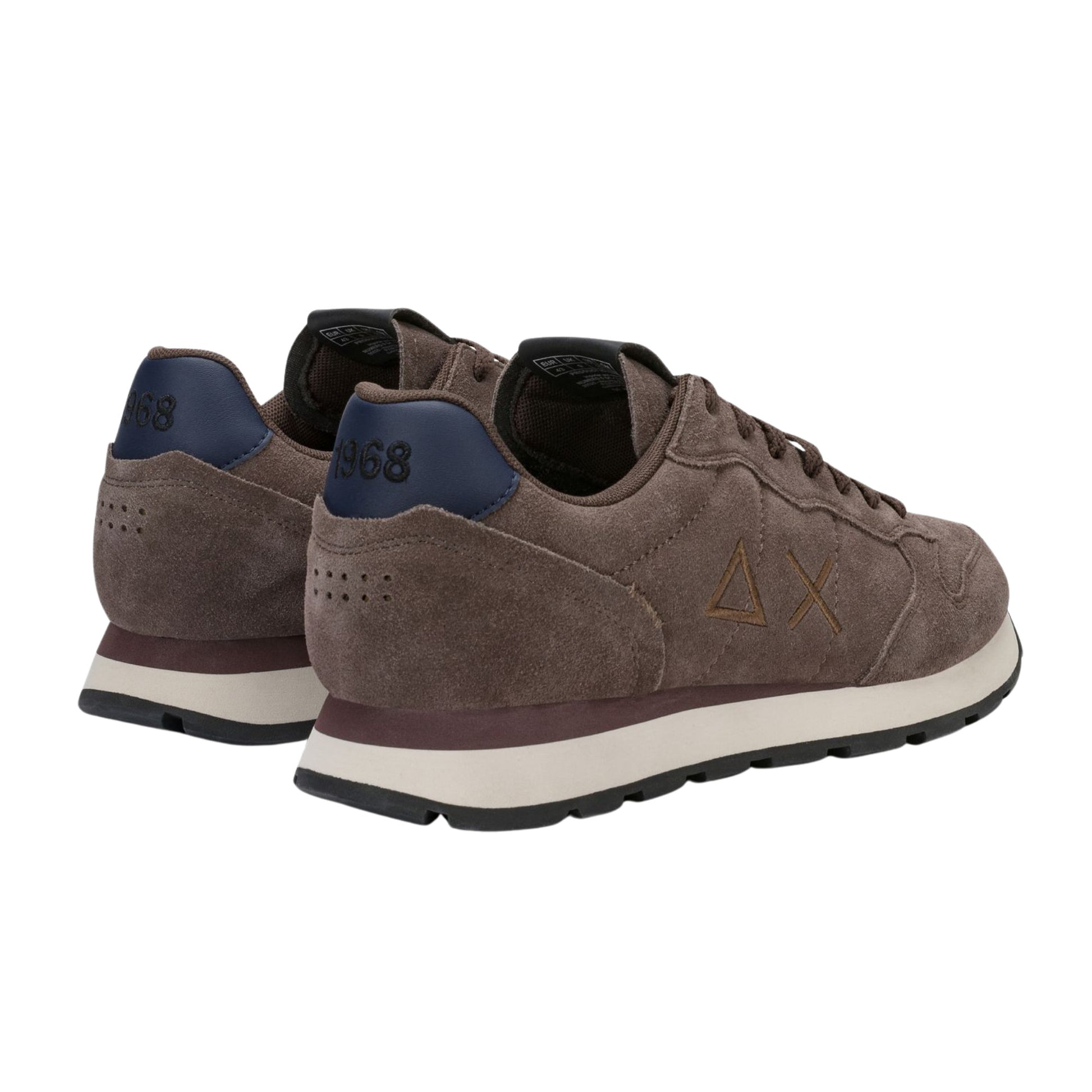 SUN68 Tom Z46106-08 sneaker uomo in camoscio marrone 
