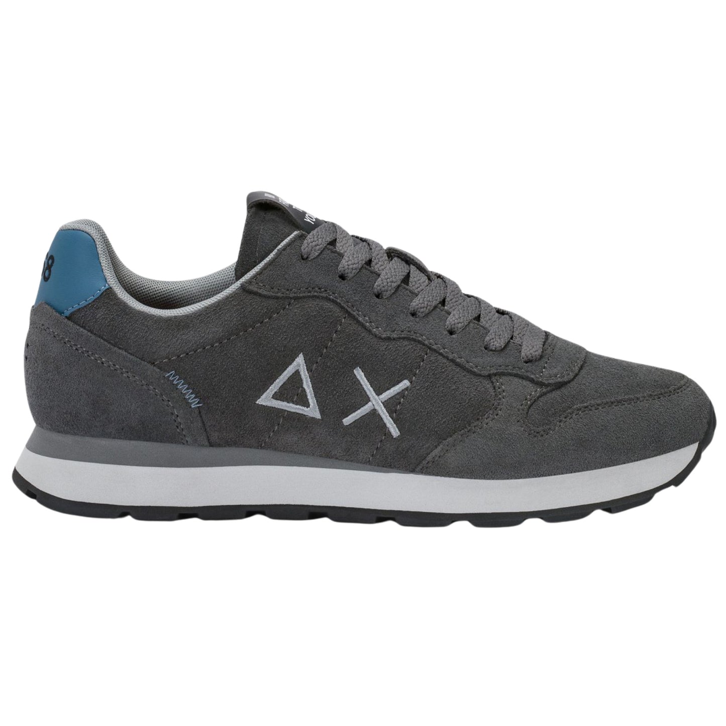 SUN68 Tom Z46106-47 sneaker uomo in camoscio grigio scuro 