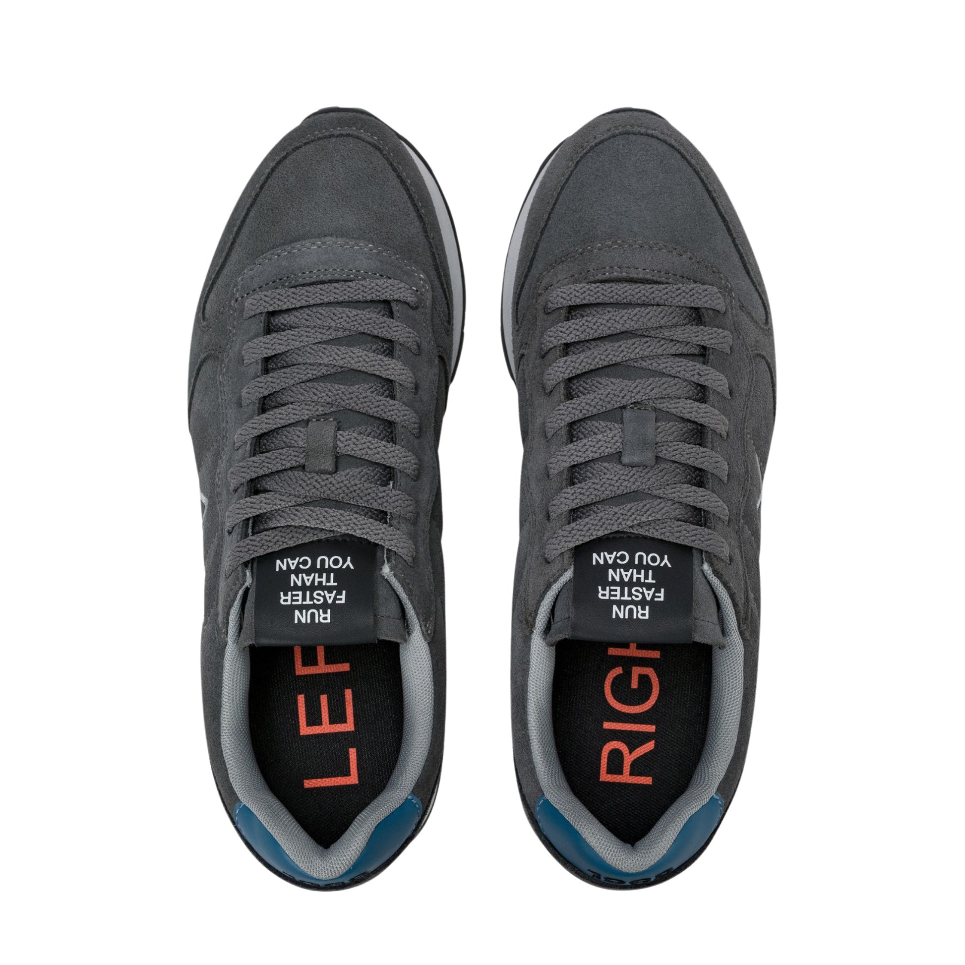 SUN68 Tom Z46106-47 sneaker uomo in camoscio grigio scuro 