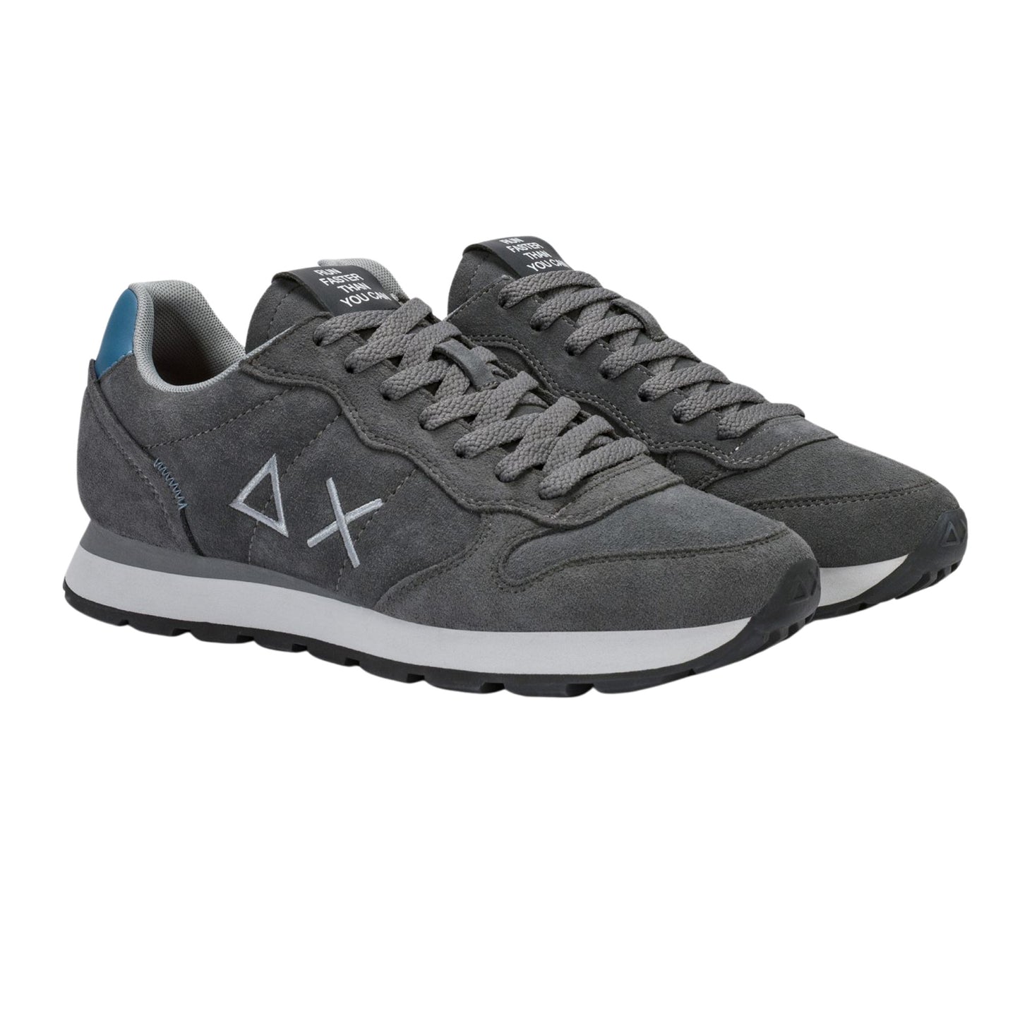 SUN68 Tom Z46106-47 sneaker uomo in camoscio grigio scuro 