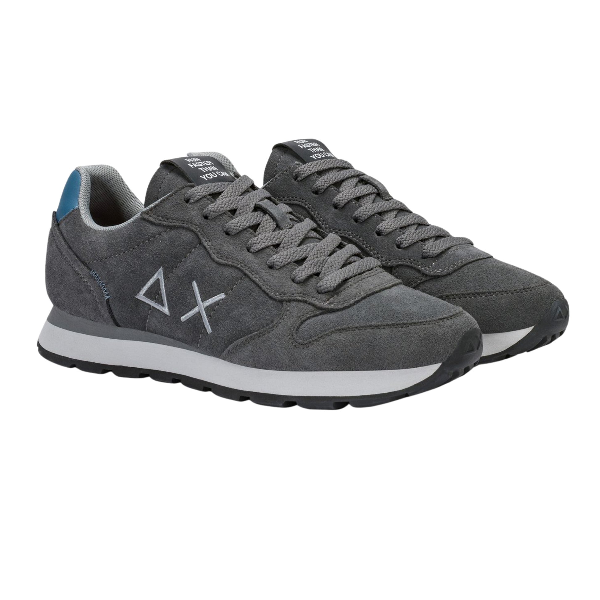 SUN68 Tom Z46106-47 sneaker uomo in camoscio grigio scuro 