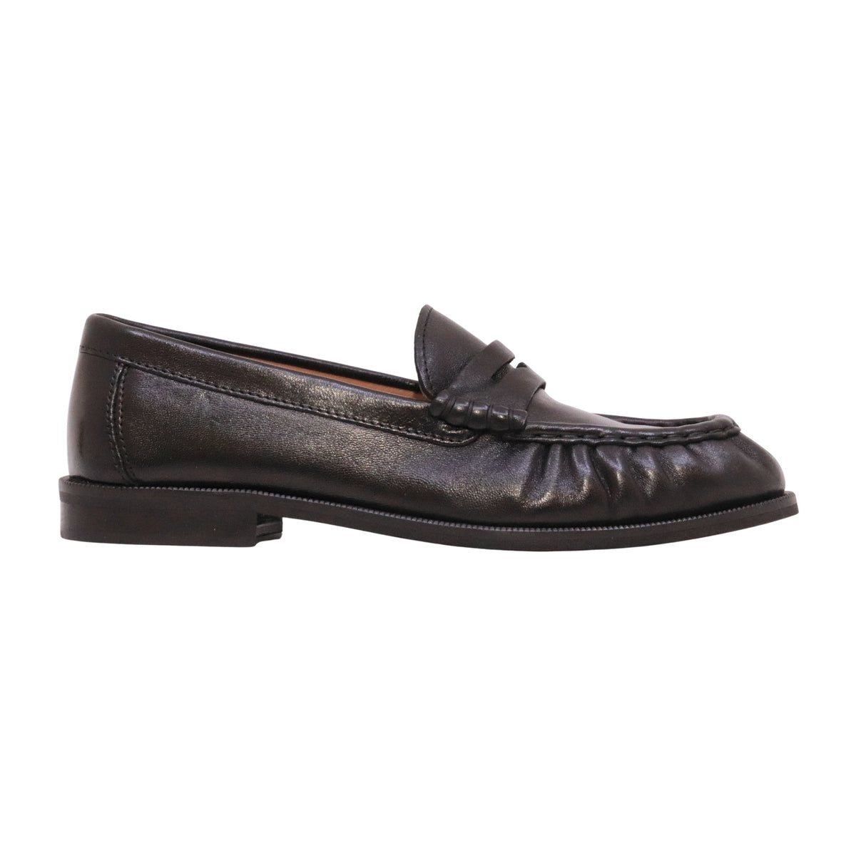 The Seller FW901 Tequila Nero mocassino donna in pelle nera Made in Italy 