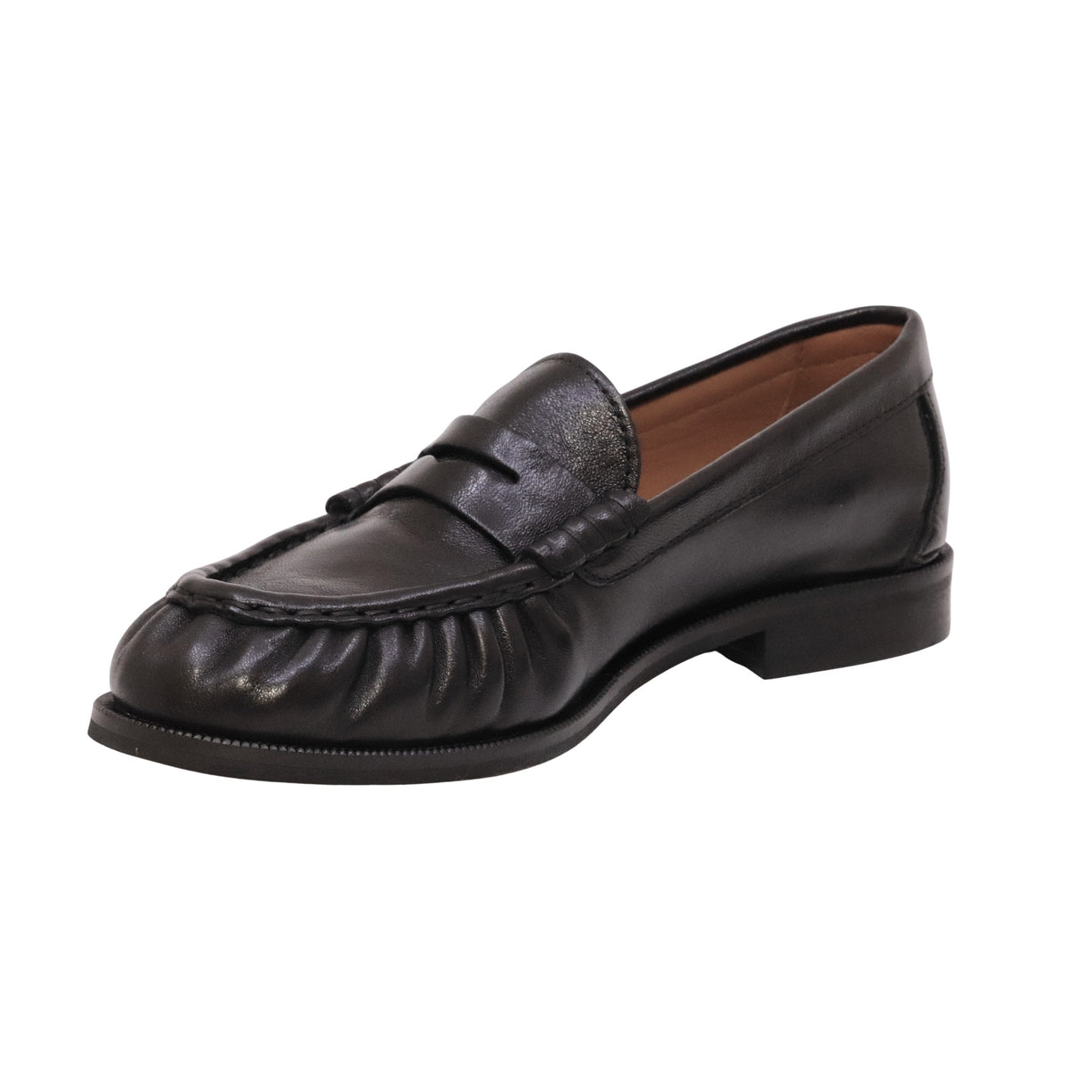 The Seller FW901 Tequila Nero mocassino donna in pelle nera Made in Italy 