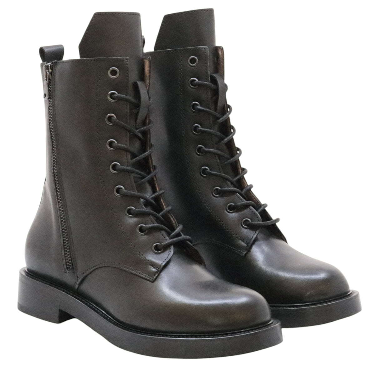 The Seller MW548 stivaletto donna in pelle nera 