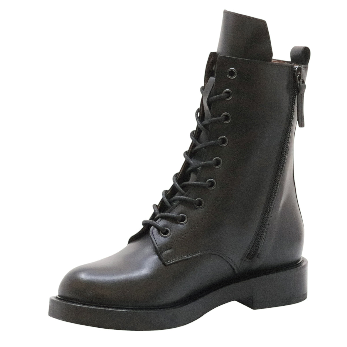 The Seller MW548 stivaletto donna in pelle nera 