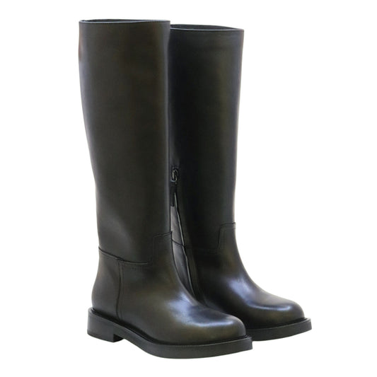 The Seller MW560 stivale donna in pelle nera 