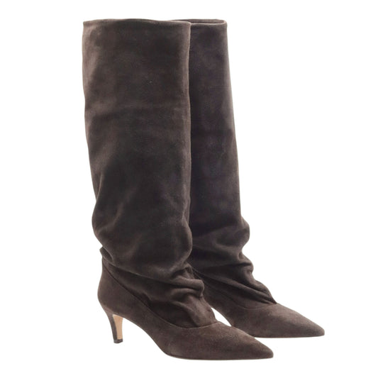 The Seller se2031 stivale donna in camoscio marrone 