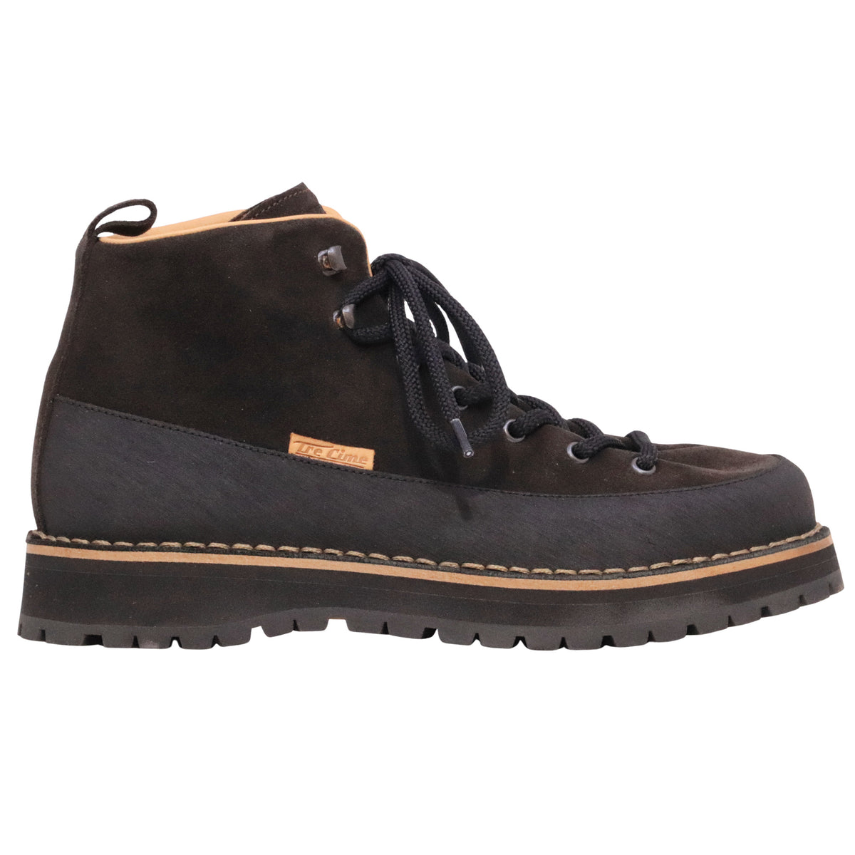 Tre Cime Shoes Fimon Mid T160 scarponcino uomo in camoscio marrone Coffee con suola Vibram 