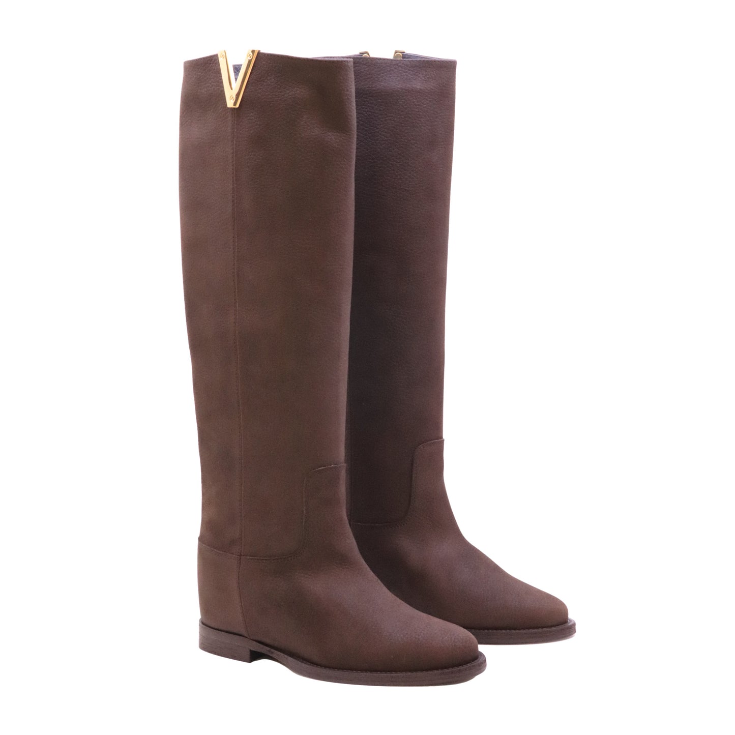 Via Roma 15 2568 Santa Monica stivale donna in pelle nabuk testa di moro Made in Italy 