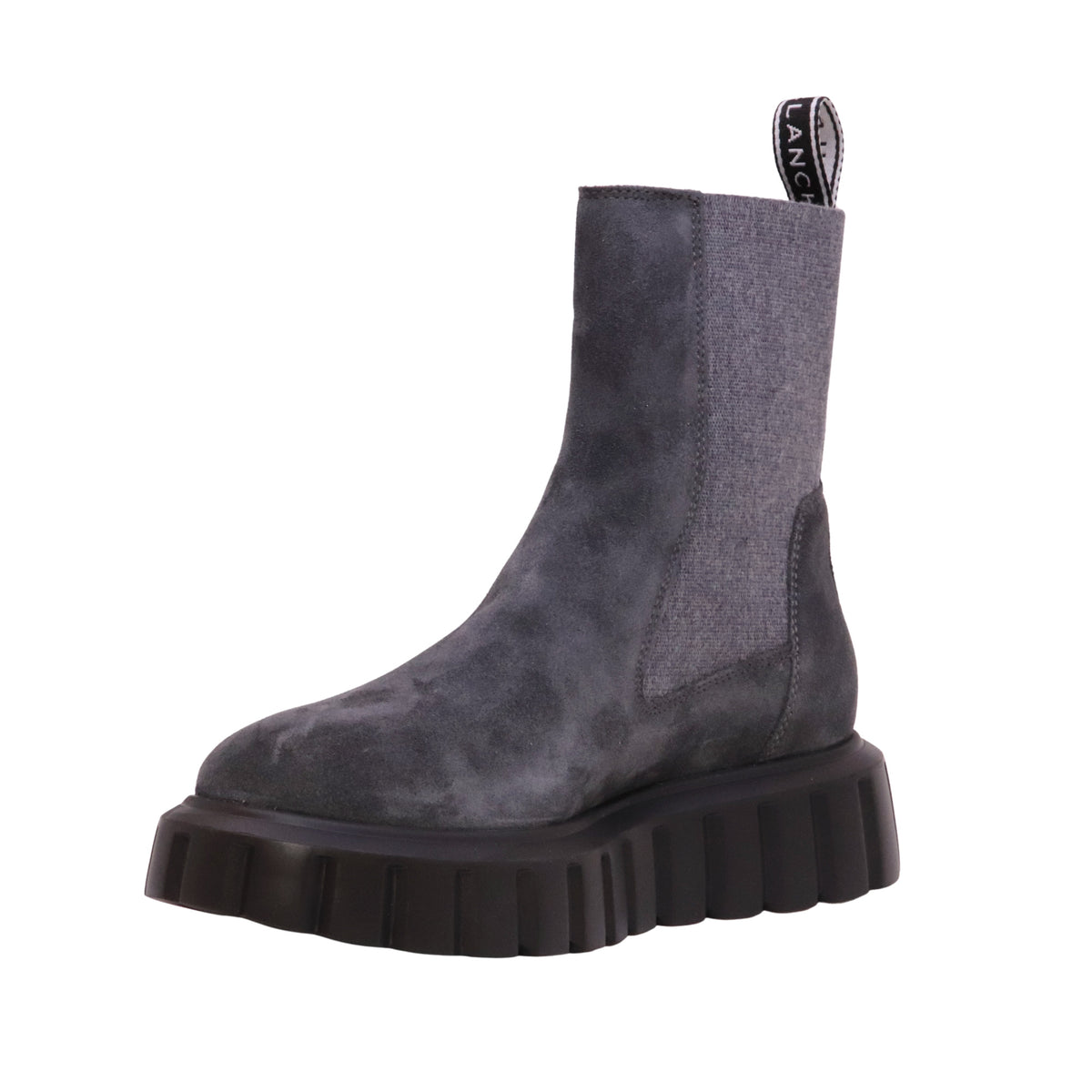 Voile Blanche Grenelle Chel stivaletto Chelsea donna grigio in camoscio con suola chunky 