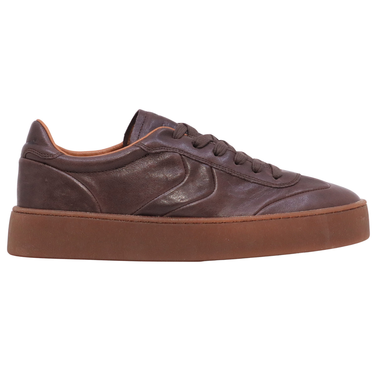 Voile Blanche Mind 02 sneaker uomo in pelle marrone scuro 