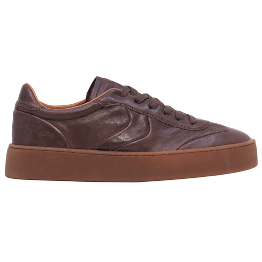 Voile Blanche Mind 02 sneaker uomo in pelle marrone scuro 
