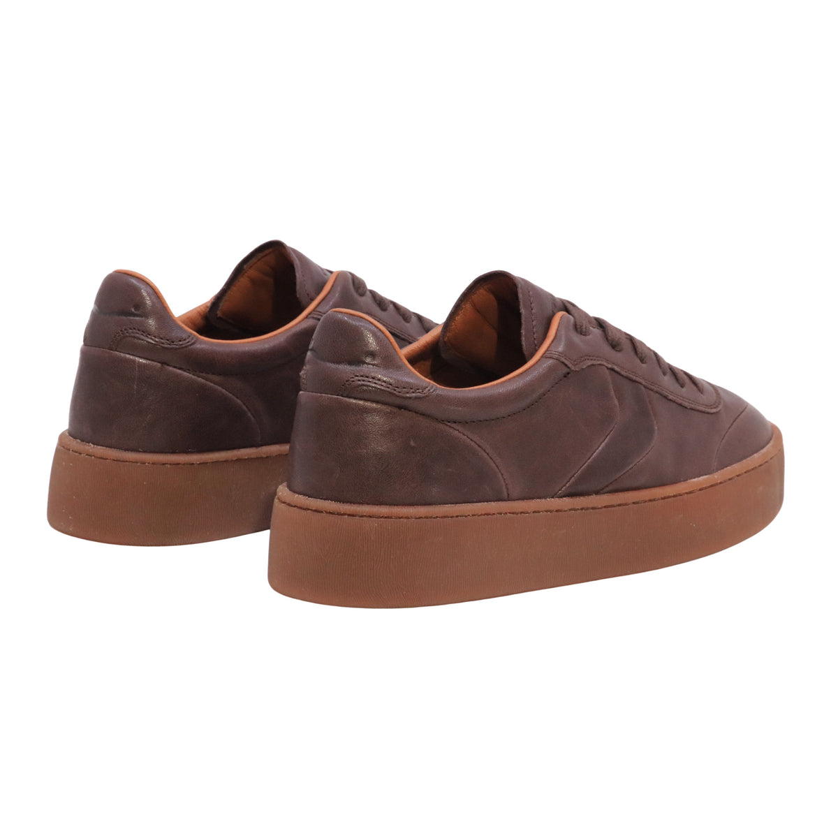 Voile Blanche Mind 02 sneaker uomo in pelle marrone scuro 