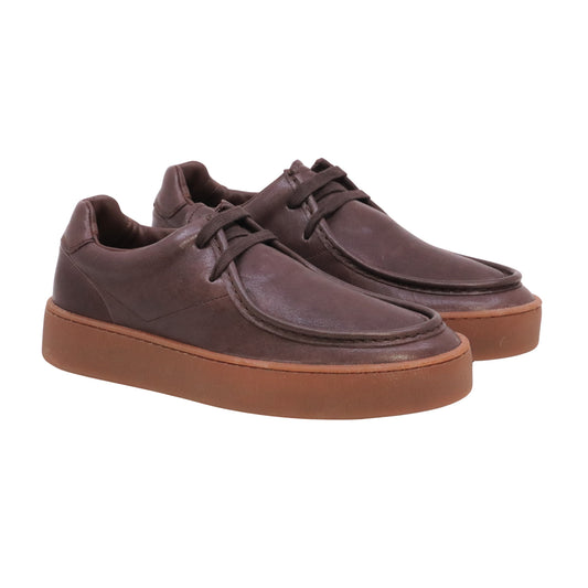 Voile Blanche Mind Paraboot Man sneaker uomo in pelle marrone scuro<BR/> 