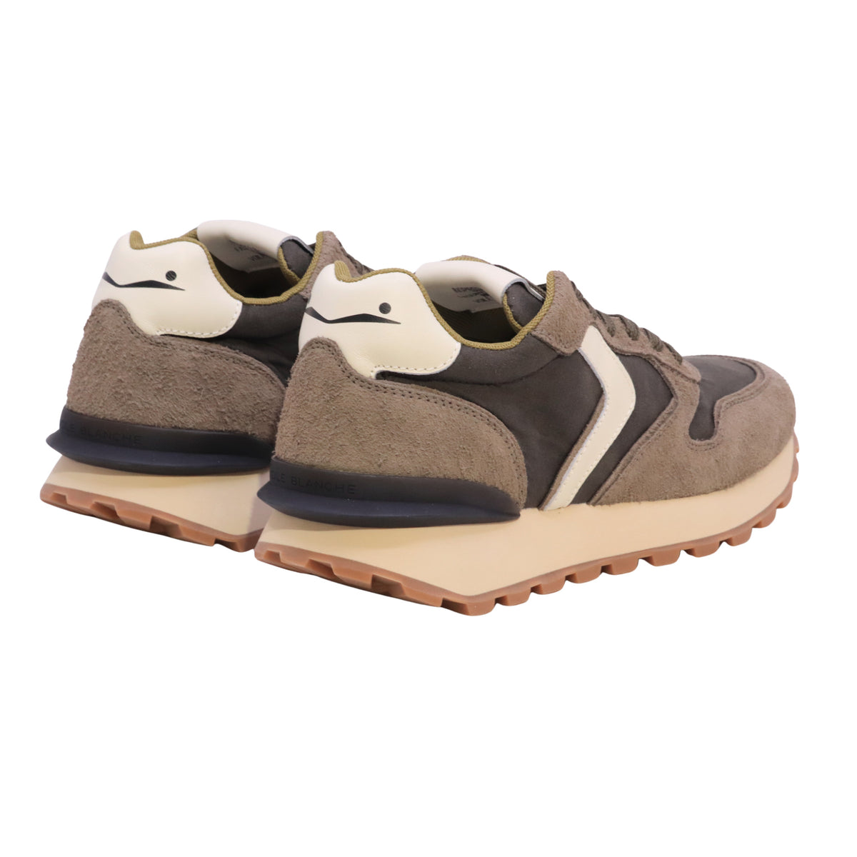 Voile Blanche Paris Race Man W sneaker uomo in camoscio e tessuto tecnico tortora-militare 