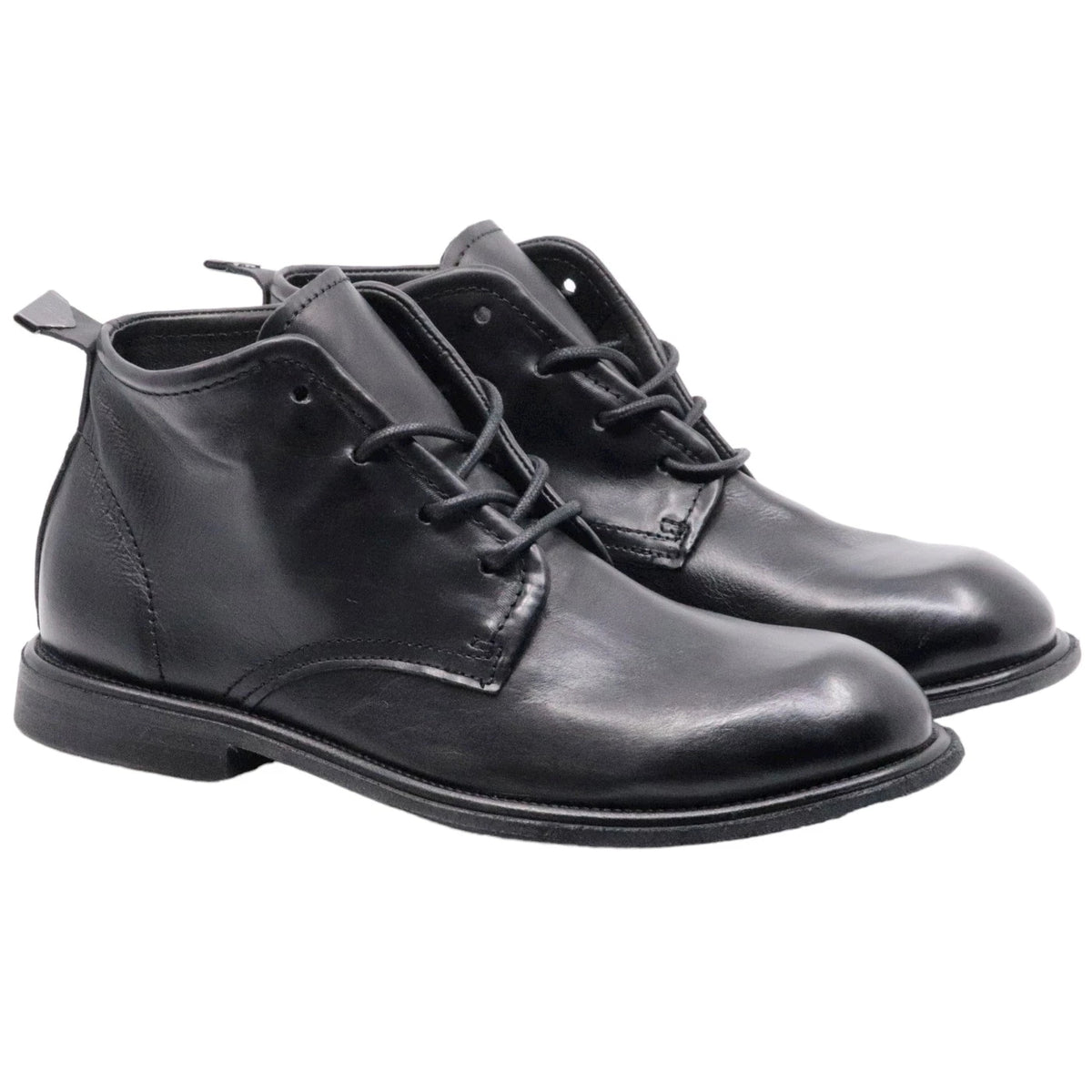 AS98 Arte U97204 stivaletto allacciato uomo in pelle nera 