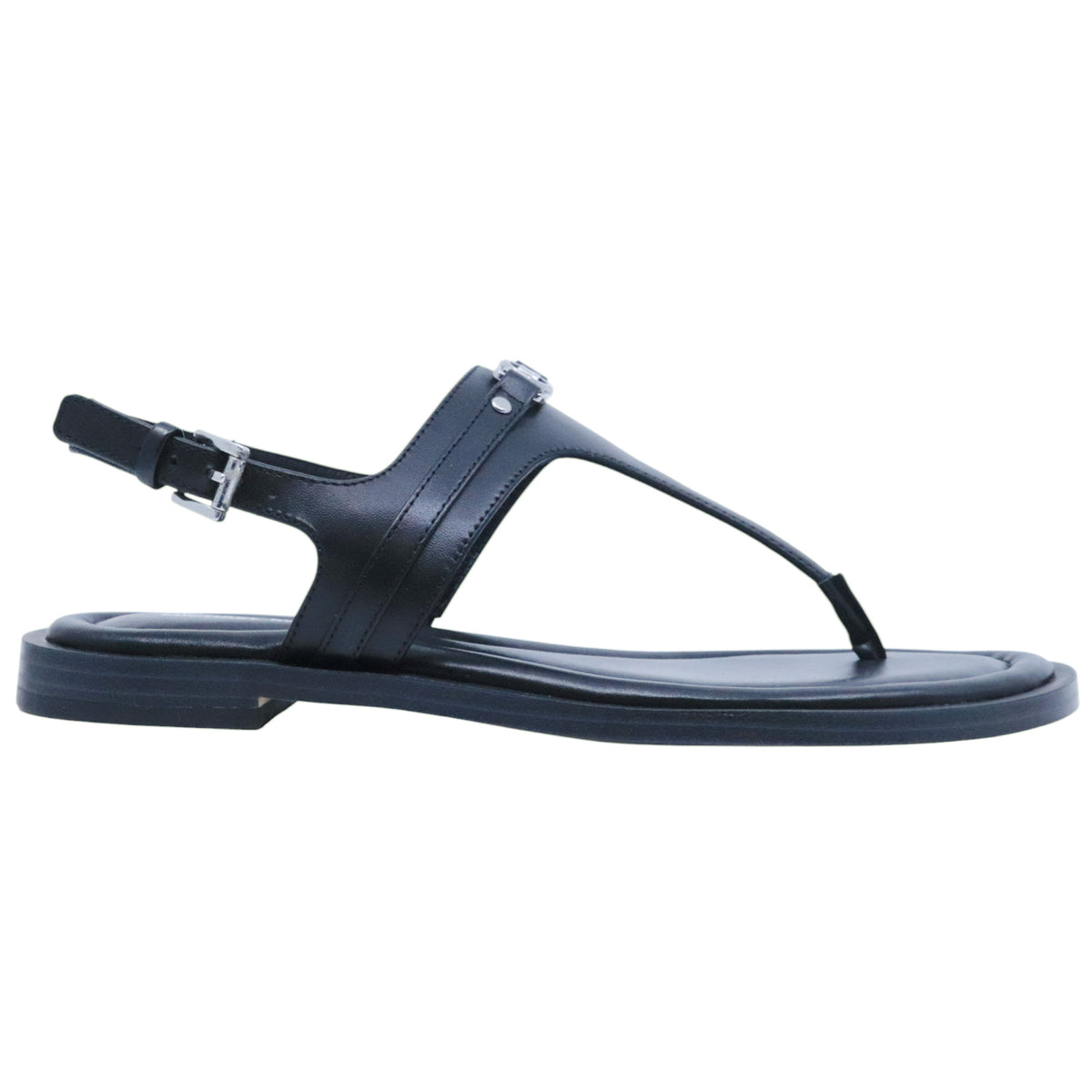 Sandalo infradito Michael Kors Mandy in pelle nera 