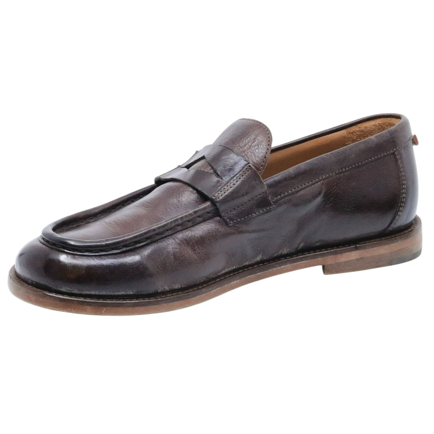 Mocassino uomo Moma 15502E in pelle marrone 