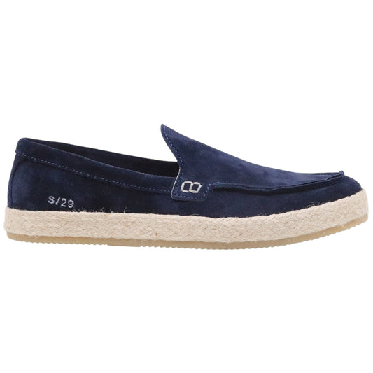 Mocassino slip on uomo Panchic S29 in camoscio blu notte 
