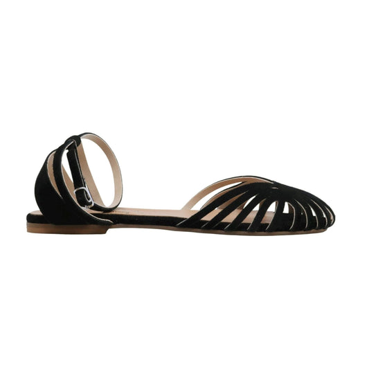 Verderosamarino 3522 sandalo donna in camoscio nero 