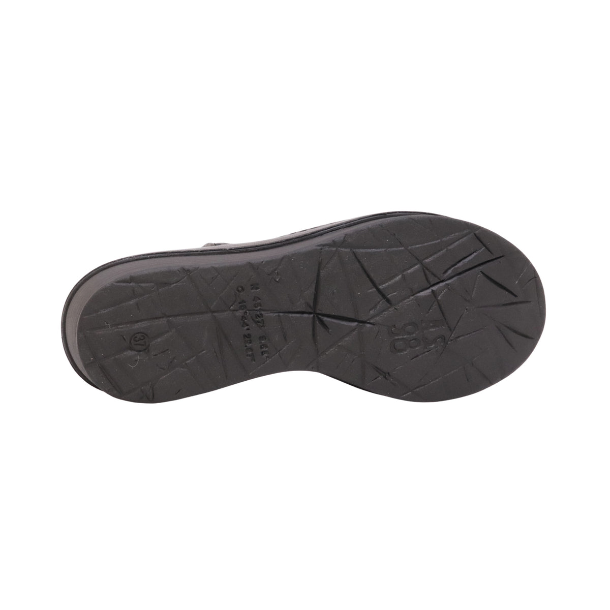 A.S.98 Sama C02011 sandalo donna in pelle nera traforata con zeppa<BR/> 