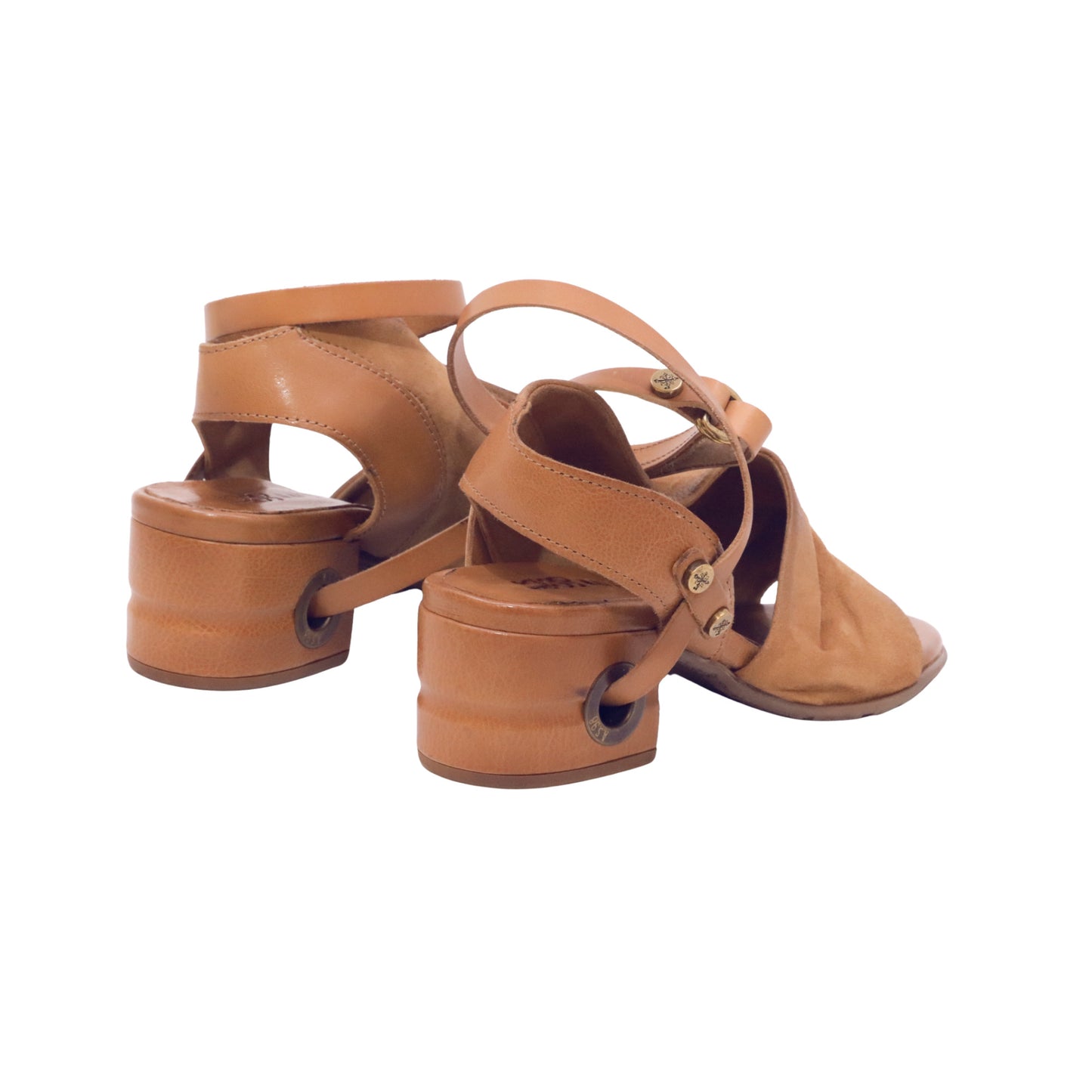 A.S.98 Filippa C34003 sandalo con tacco donna in camoscio camel 