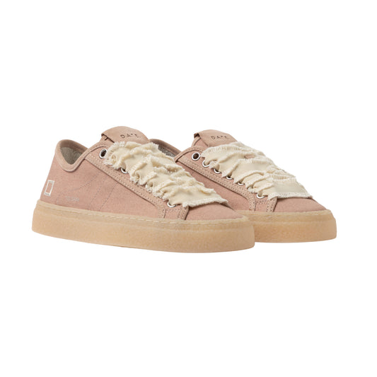 D.A.T.E. Tender Dream W441-TE-DM-PK sneaker donna in tessuto e camoscio rosa 