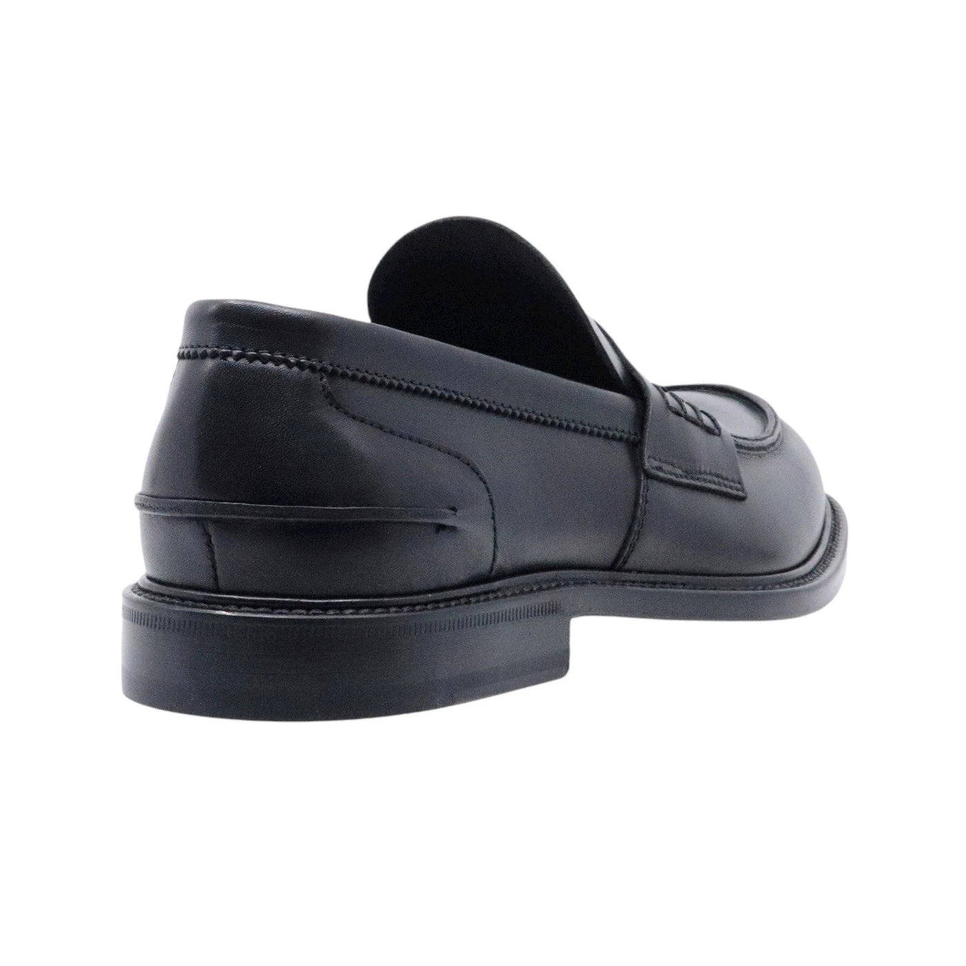 Douglas 784 Princess mocassino uomo in pelle nera con suola in cuoio 