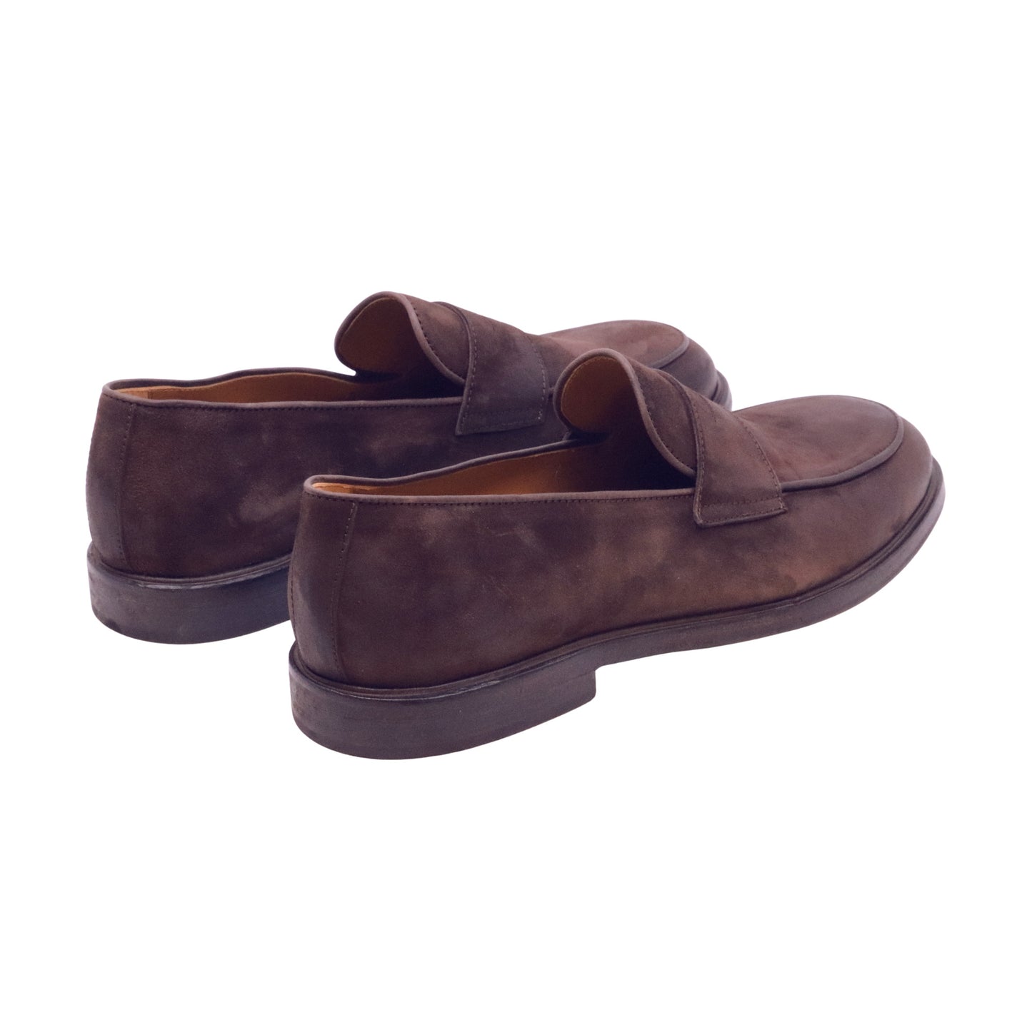 Ducanero 2976 mocassino uomo in camoscio testa di moro con fondo cuoio elegante Made in Italy 