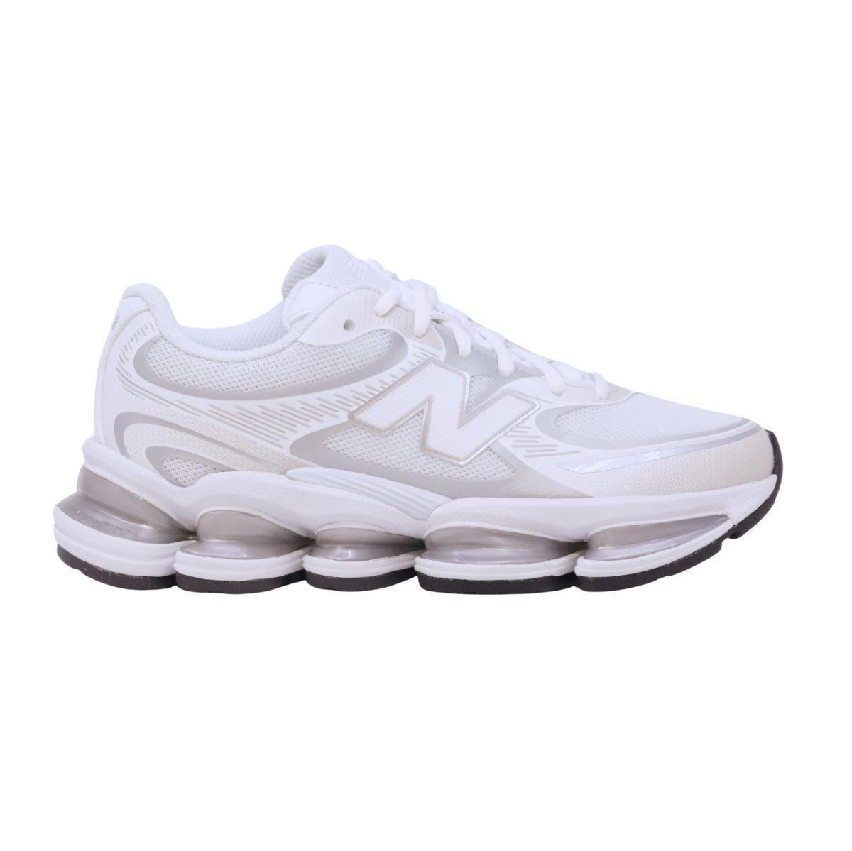 New Balance ABZORB 2000 sneaker donna in tessuto e materiale tecnico bianco silver 