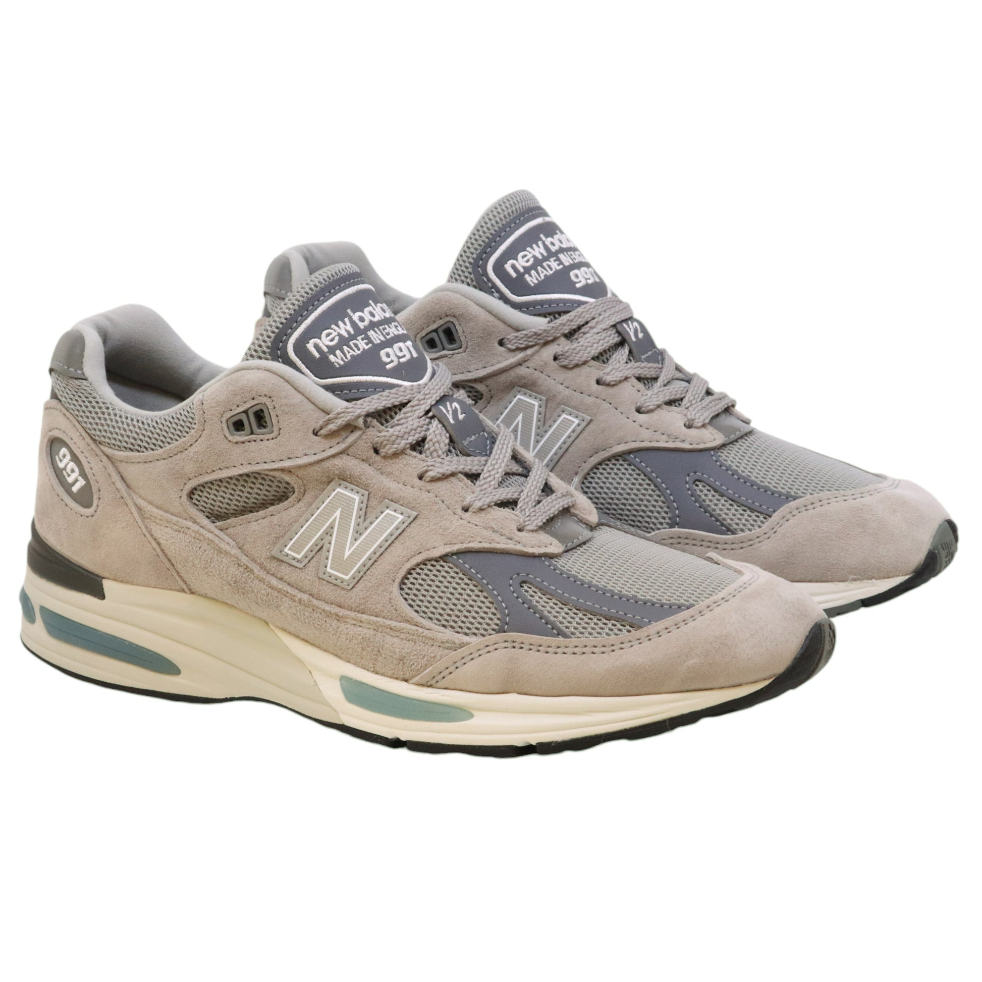 New Balance 991 V2 sneaker in camoscio grigio 