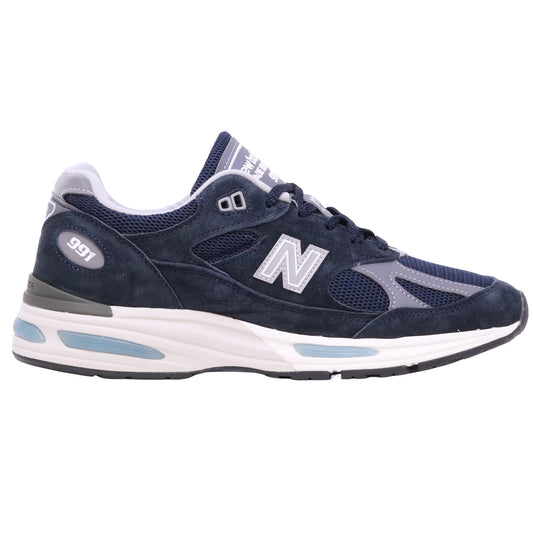 New Balance 991v2 sneaker uomo Blue Grey in camoscio e mesh Made in UK 