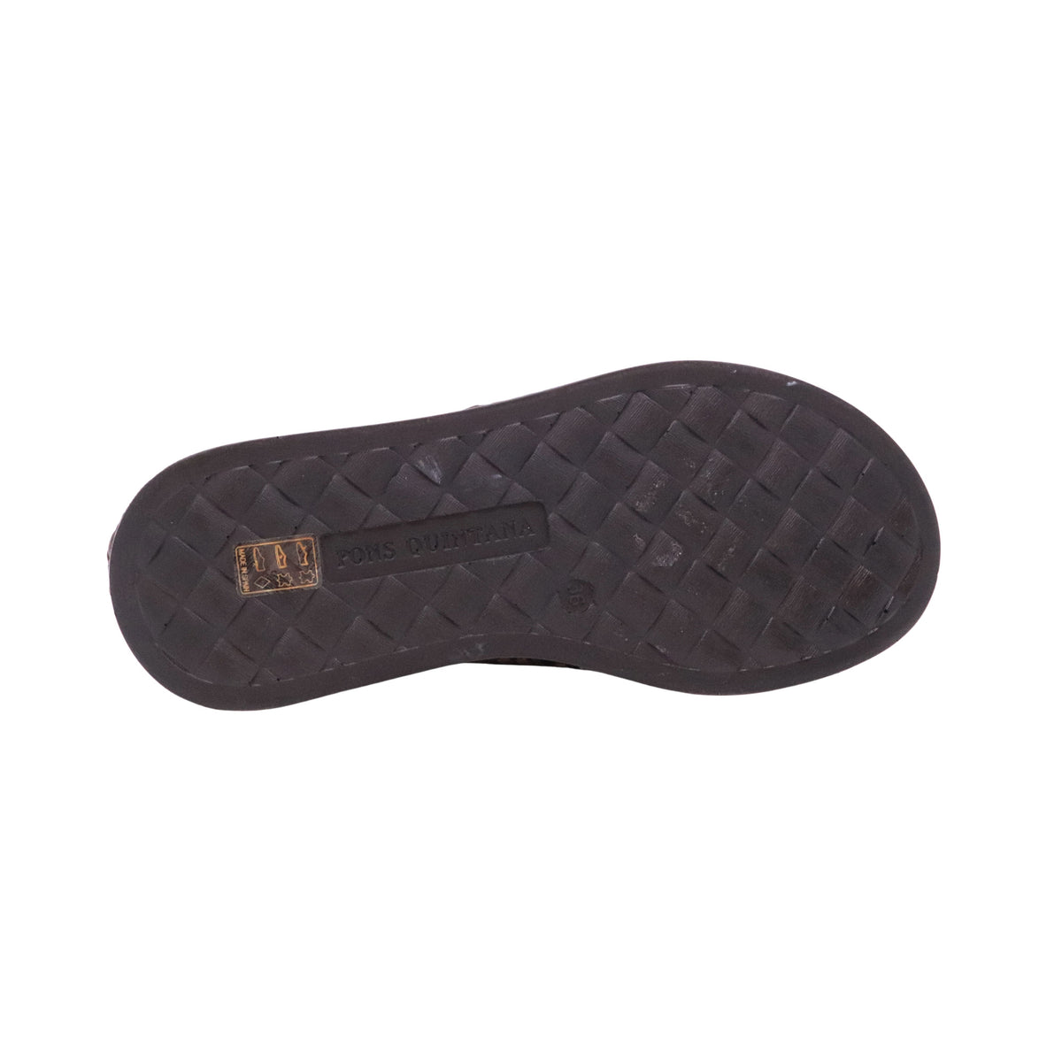 Pons Quintana Maui 11276 sandalo platform donna intrecciato multicolor con zeppa in pelle 