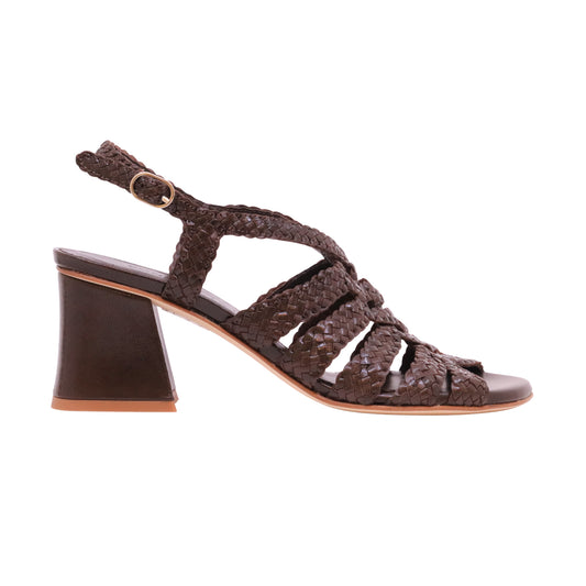 Pons Quintana Turin Wet Salinas 12042 sandalo donna in pelle intrecciata marrone 