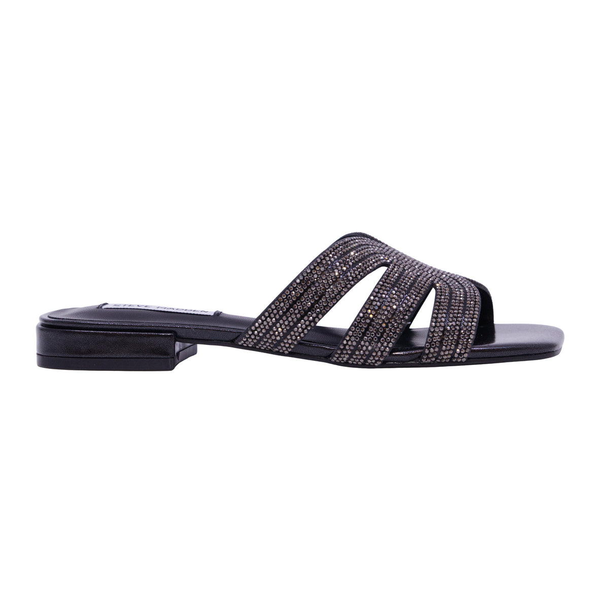 Steve Madden Sequel sandalo donna color nero con strass 